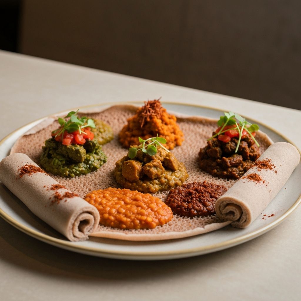 Fusion Injera Platter