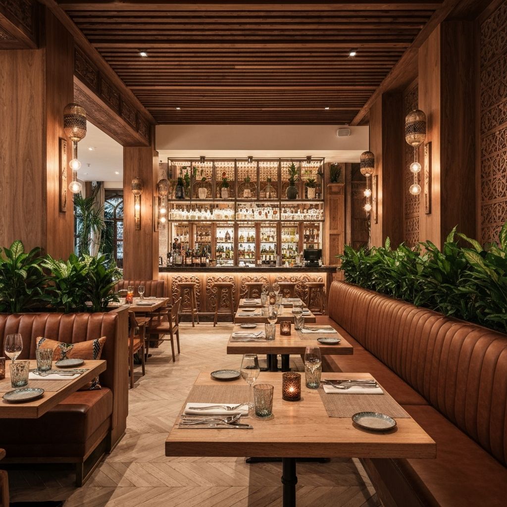 Elegant dining space at Gusto Verde
